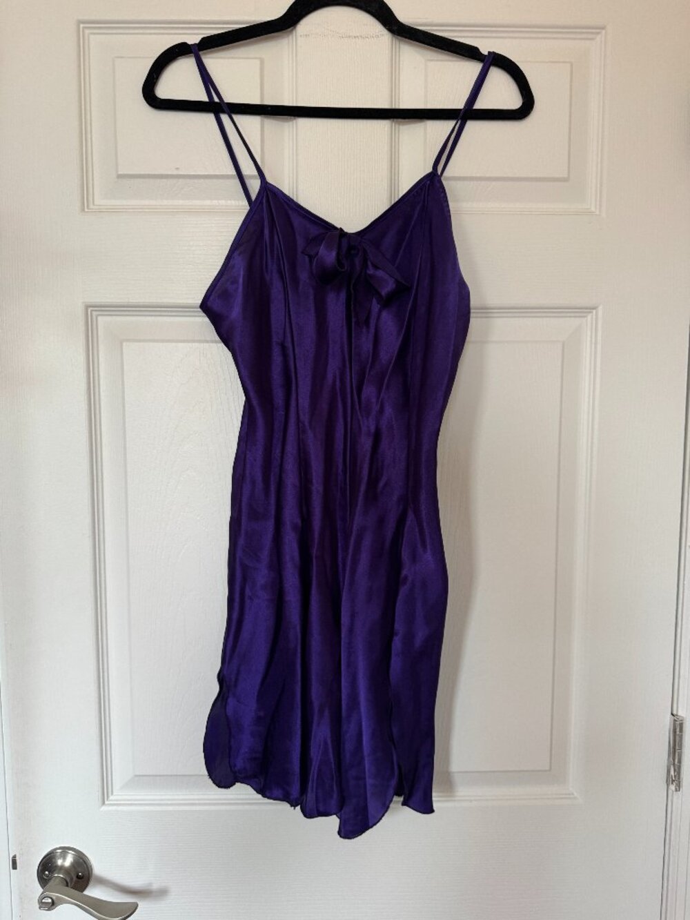Vintage Cinema Etoile Purple Chemise Slip Size Small